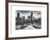 Snowy Gapstow Bridge of Central Park, Manhattan in New York City-Philippe Hugonnard-Framed Art Print