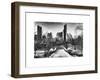 Snowy Gapstow Bridge of Central Park, Manhattan in New York City-Philippe Hugonnard-Framed Art Print