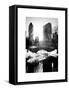 Snowy Gapstow Bridge of Central Park, Manhattan in New York City-Philippe Hugonnard-Framed Stretched Canvas