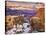 Snowy Grand Canyon V-David Drost-Stretched Canvas