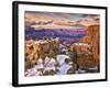 Snowy Grand Canyon V-David Drost-Framed Photographic Print