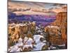 Snowy Grand Canyon V-David Drost-Mounted Photographic Print
