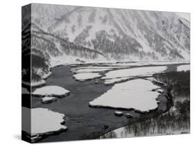 Snowy Kamchatka in Russia-Michael Brown-Stretched Canvas