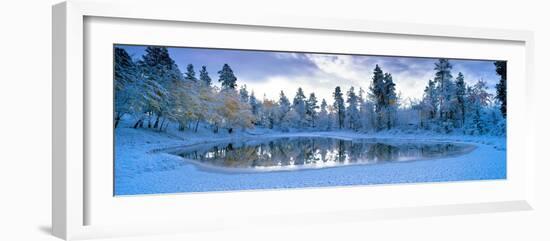 Snowy Lake-David Nunuk-Framed Photographic Print