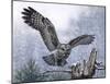 Snowy Landing-Russell Cobane-Mounted Giclee Print