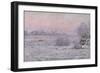Snowy Landscape at Twilight, 1879-80-Claude Monet-Framed Giclee Print