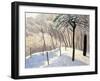 Snowy Landscape in Bois De Boulogne; Paysage De Neige Au Bois De Boulogne, 1905-Felix Edouard Vallotton-Framed Giclee Print