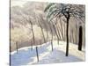 Snowy Landscape in Bois De Boulogne; Paysage De Neige Au Bois De Boulogne, 1905-Felix Edouard Vallotton-Stretched Canvas