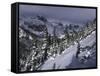 Snowy Landscape Seen from Arapahoe Peak, Colorado-Michael Brown-Framed Stretched Canvas