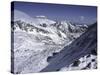 Snowy Landscape Seen from Arapahoe Peak, Colorado-Michael Brown-Stretched Canvas