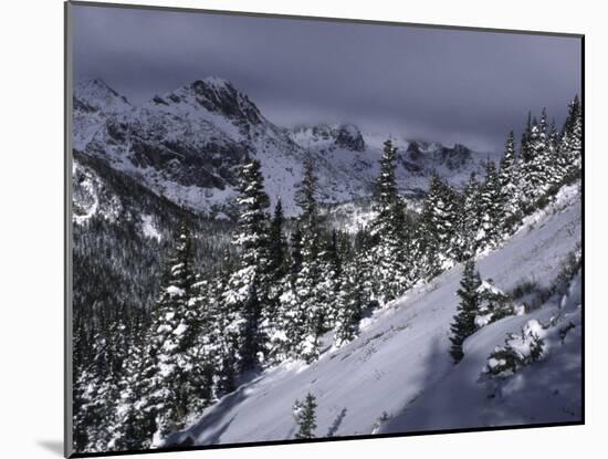 Snowy Landscape Seen from Arapahoe Peak, Colorado-Michael Brown-Mounted Photographic Print