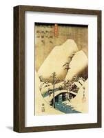 Snowy Landscape-Ando Hiroshige-Framed Art Print