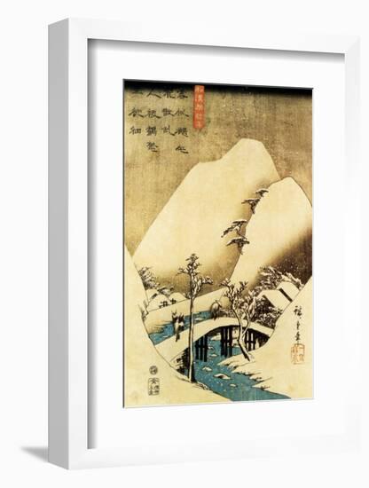 Snowy Landscape-Ando Hiroshige-Framed Art Print