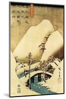 Snowy Landscape-Ando Hiroshige-Mounted Art Print