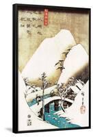 Snowy Landscape-Ando Hiroshige-Framed Poster