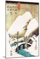 Snowy Landscape-Ando Hiroshige-Mounted Poster