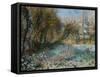 Snowy Landscape-Pierre-Auguste Renoir-Framed Stretched Canvas