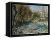 Snowy Landscape-Pierre-Auguste Renoir-Framed Stretched Canvas