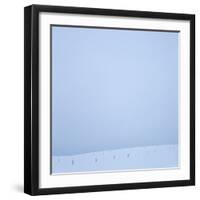 Snowy Meadow and Overcast Sky-Micha Pawlitzki-Framed Photographic Print