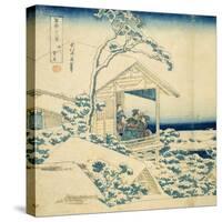 Snowy Morning at Koishikawa, C.1831-34-Katsushika Hokusai-Stretched Canvas