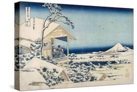 Snowy Morning at Koishikawa-Katsushika Hokusai-Stretched Canvas