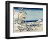 Snowy Morning at Koishikawa-Katsushika Hokusai-Framed Art Print