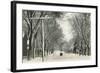 Snowy Morning, Red Wing, Minnesota-null-Framed Art Print