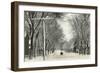 Snowy Morning, Red Wing, Minnesota-null-Framed Art Print