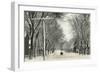 Snowy Morning, Red Wing, Minnesota-null-Framed Art Print