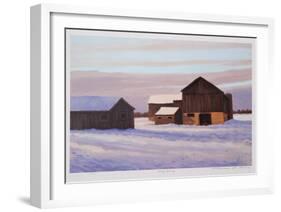 Snowy Morning-Norman R^ Brown-Framed Collectable Print