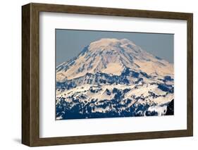 Snowy Mount Saint Adams Mountain Glacier from Crystal Mountain-William Perry-Framed Photographic Print