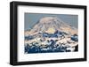 Snowy Mount Saint Adams Mountain Glacier from Crystal Mountain-William Perry-Framed Photographic Print