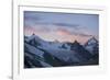 Snowy Mountain Landscape, Mountain Range, Bishorn, Summit, Trekking, Switzerland-Peter Kreil-Framed Photographic Print