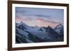 Snowy Mountain Landscape, Mountain Range, Bishorn, Summit, Trekking, Switzerland-Peter Kreil-Framed Photographic Print