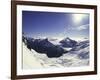 Snowy Mountain Top, New Zealand-Michael Brown-Framed Photographic Print