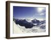 Snowy Mountain Top, New Zealand-Michael Brown-Framed Photographic Print