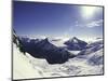 Snowy Mountain Top, New Zealand-Michael Brown-Mounted Photographic Print