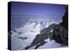 Snowy Mountains in Alaska, USA-Michael Brown-Stretched Canvas