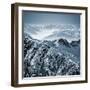 Snowy Mountains in the Swiss Alps. View from Mount Titlis, Switzerland.-Antonio Jorge Nunes-Framed Photographic Print