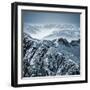 Snowy Mountains in the Swiss Alps. View from Mount Titlis, Switzerland.-Antonio Jorge Nunes-Framed Photographic Print