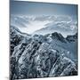 Snowy Mountains in the Swiss Alps. View from Mount Titlis, Switzerland.-Antonio Jorge Nunes-Mounted Photographic Print