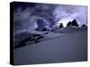 Snowy Mountains with Clouds, Chile-Michael Brown-Stretched Canvas