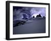 Snowy Mountains with Clouds, Chile-Michael Brown-Framed Premium Photographic Print