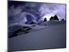 Snowy Mountains with Clouds, Chile-Michael Brown-Mounted Premium Photographic Print