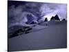 Snowy Mountains with Clouds, Chile-Michael Brown-Stretched Canvas