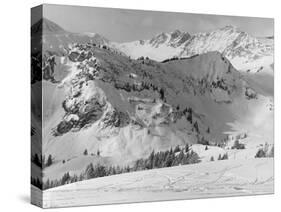 Snowy Mountains-null-Stretched Canvas