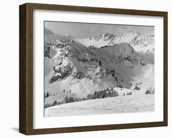 Snowy Mountains-null-Framed Photographic Print