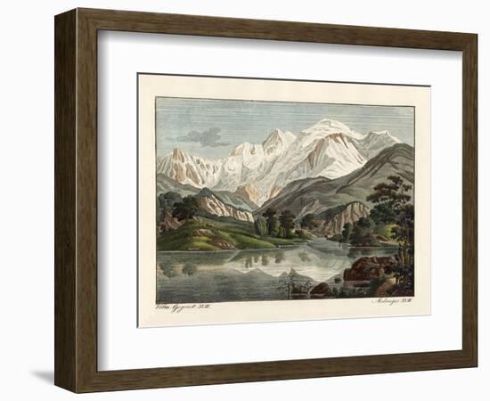 Snowy Mountains-null-Framed Giclee Print