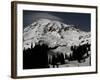 Snowy Mt. Rainer, Washington, USA-Michael Brown-Framed Photographic Print