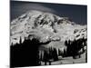 Snowy Mt. Rainer, Washington, USA-Michael Brown-Mounted Photographic Print